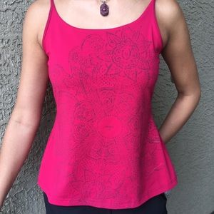 Athlete Sports Tank, built in support Magenta